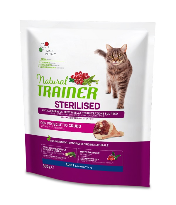 Natural Trainer Cat Sp Sterilized Dry - c Ham 300 G